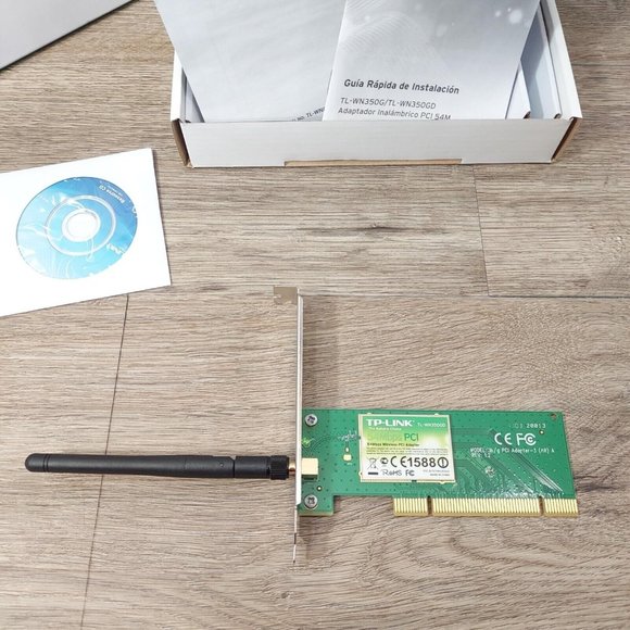 TP-Link 54 Mbps Wireless G PCl Express Adapter Model TL-WN350GD Rev:1.2 Computer - Picture 4 of 15